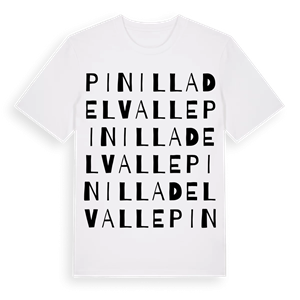 Pinilla del Valle ordlek t-shirt – ekologisk bomull t-shirt från Pinshirt