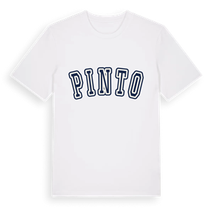 Pinto college t-shirt – ekologisk bomull t-shirt från Pinshirt