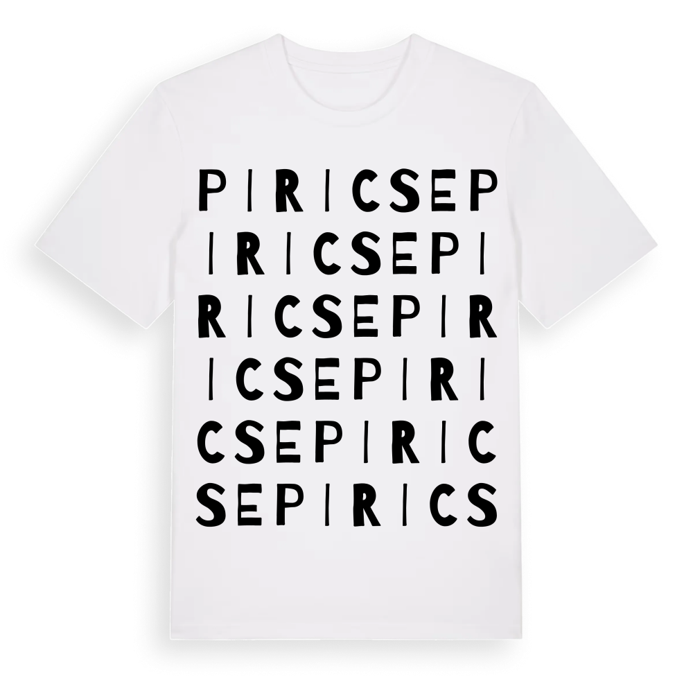 Piricse ordlek t-shirt – White, i miljö