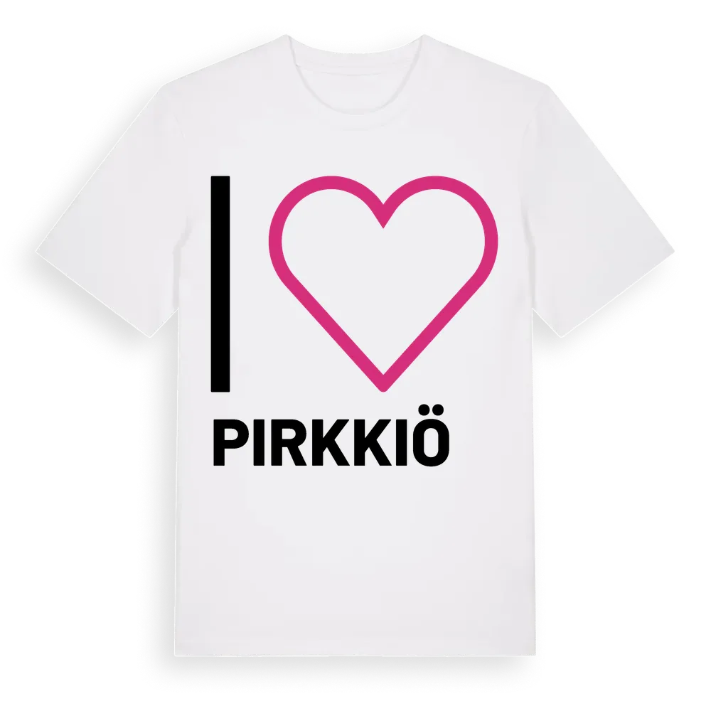 Jag älskar Pirkkiö t-shirt stort tryck i miljö