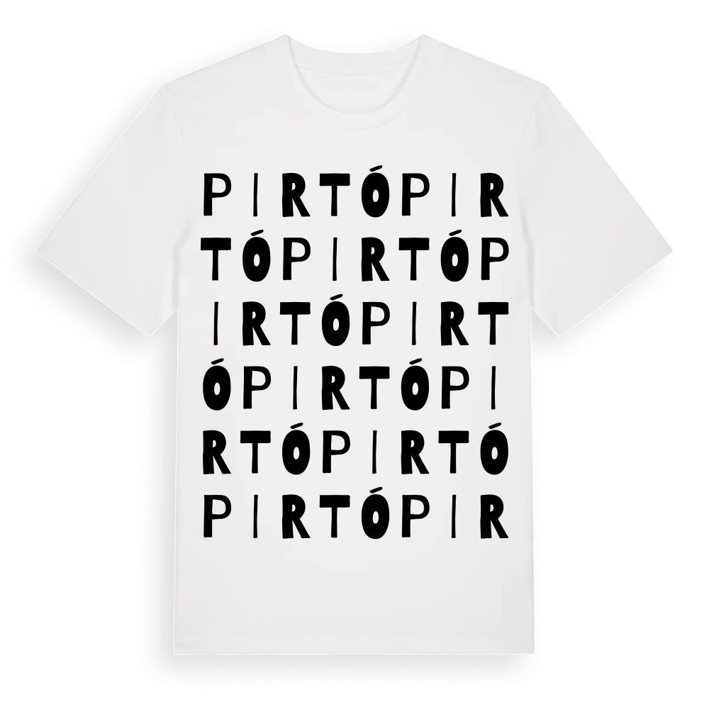 Pirtó ordlek t-shirt – White, i miljö