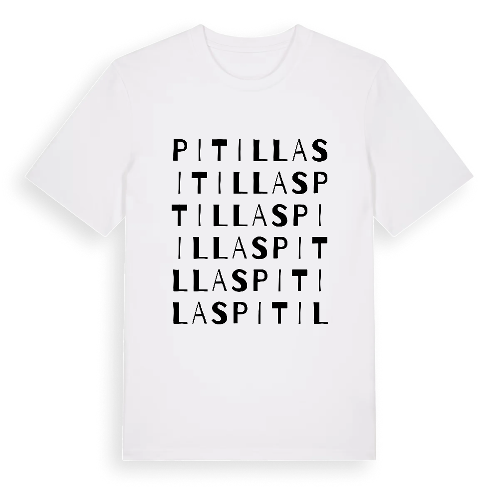 Pitillas ordlek t-shirt – White, i miljö