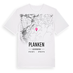 Planken karta t-shirt – ekologisk bomull t-shirt från Pinshirt