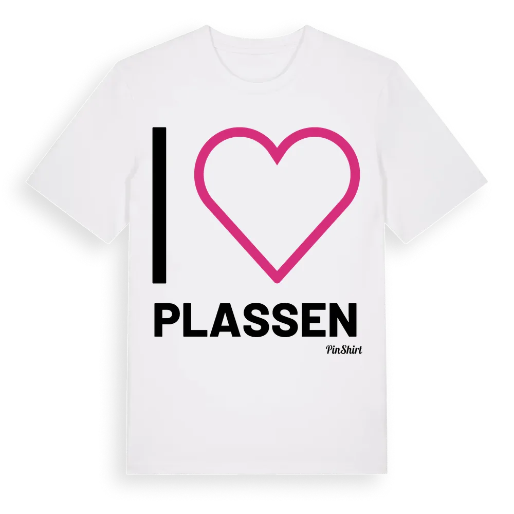Jag älskar Plassen t-shirt stort tryck i miljö