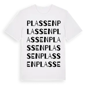 Plassen ordlek t-shirt – ekologisk bomull t-shirt från Pinshirt