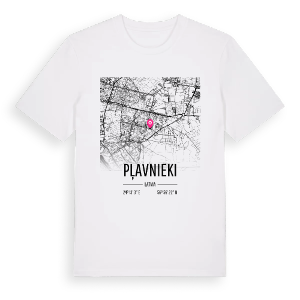 Pļavnieki karta t-shirt – ekologisk bomull t-shirt från Pinshirt