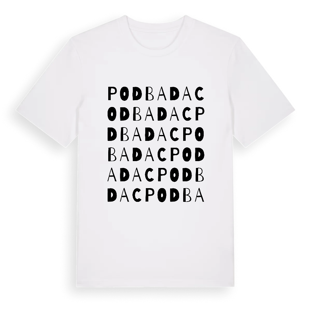 Podbadac ordlek t-shirt – White, i miljö