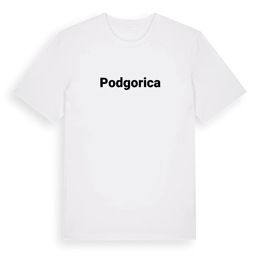 Podgorica fetstil t-shirt – White, i miljö