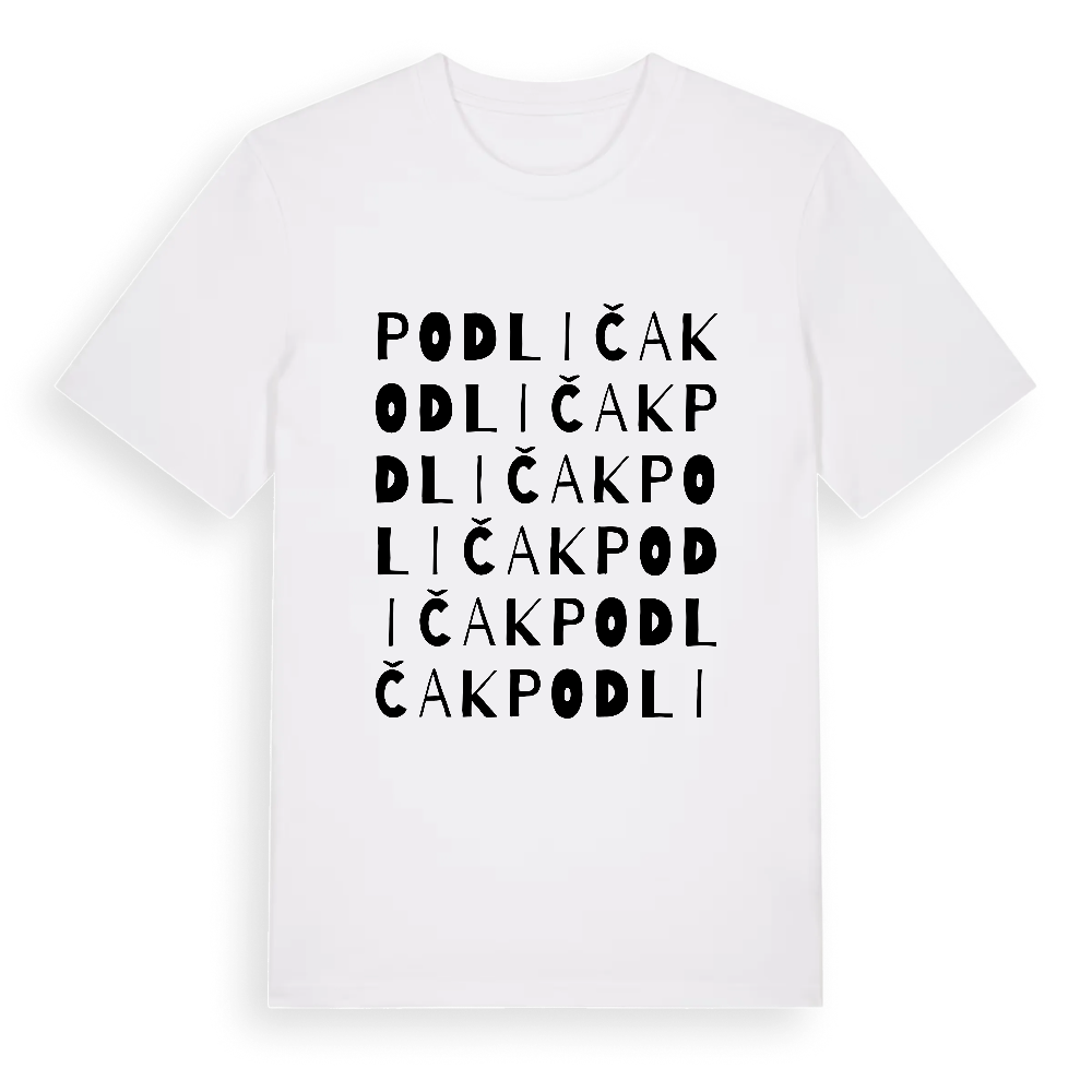 Podličak ordlek t-shirt – White, i miljö