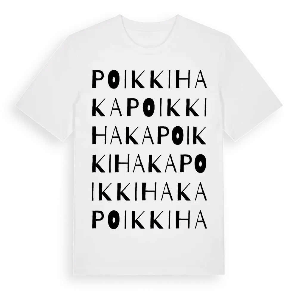 Poikkihaka ordlek t-shirt i miljö