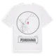 White t-shirt med Poikkihaka t-shirt