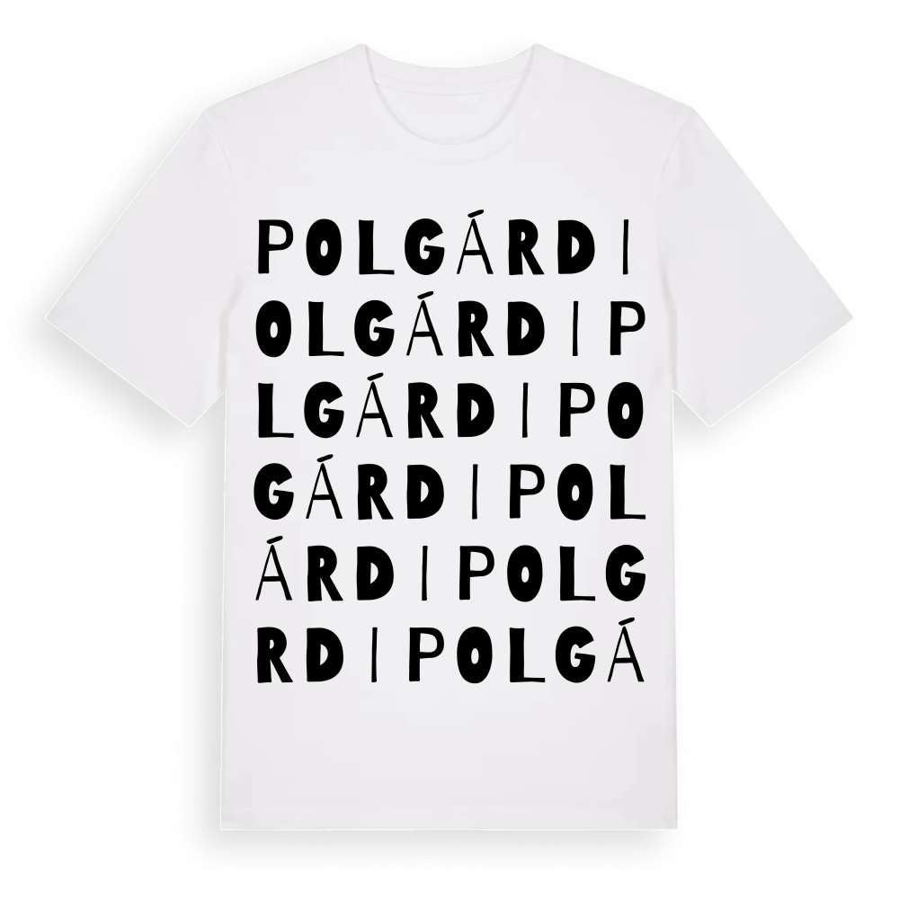 Polgárdi ordlek t-shirt – White, i miljö