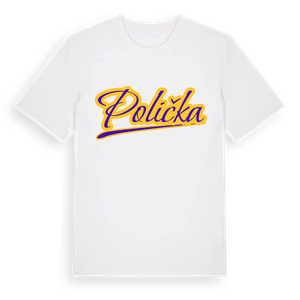 Polička baseball t-shirt – ekologisk bomull t-shirt från Pinshirt