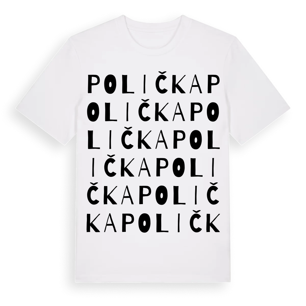 Polička ordlek t-shirt – White, i miljö