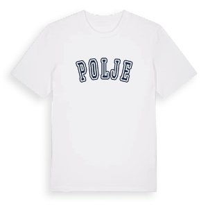 Polje college t-shirt – ekologisk bomull t-shirt från Pinshirt