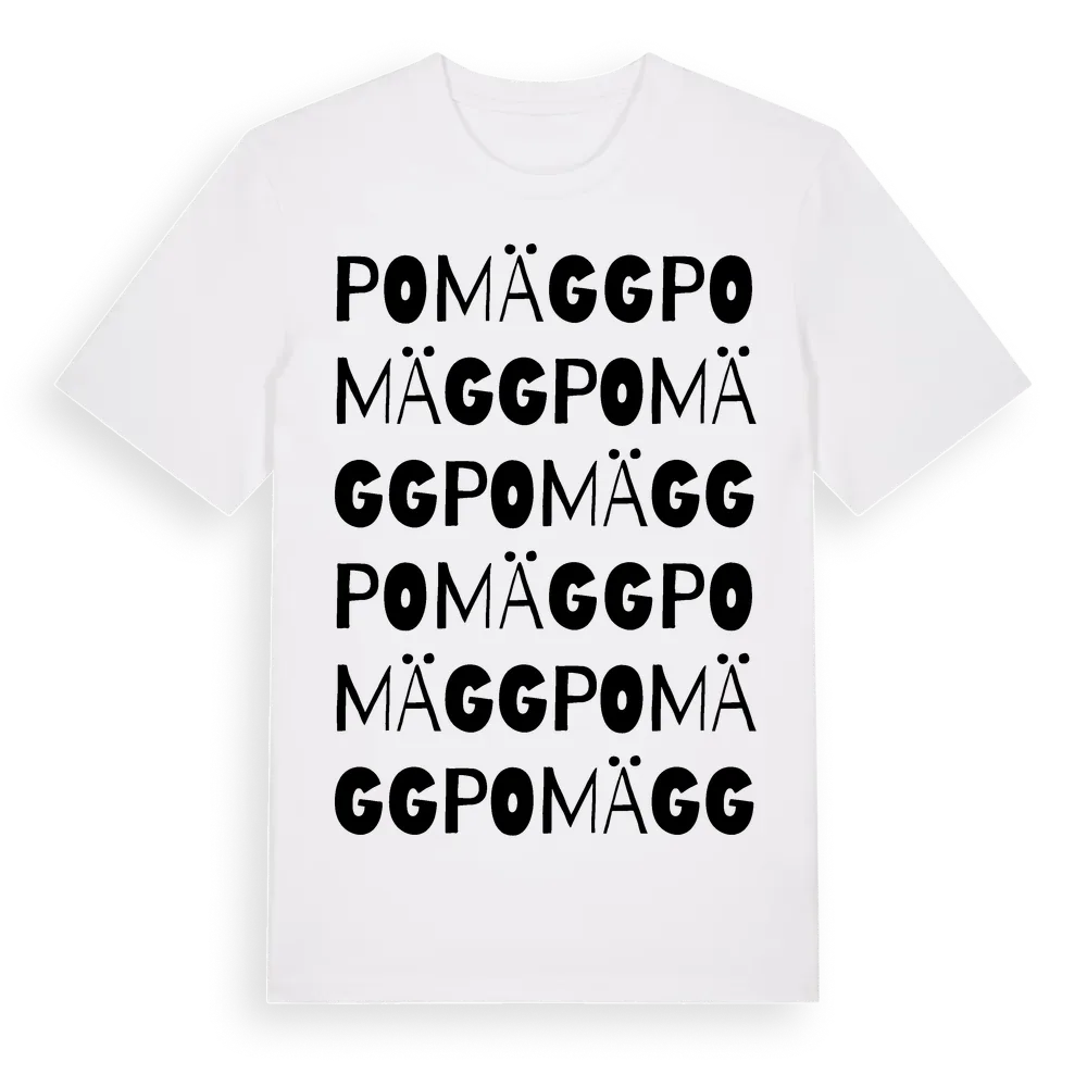 Pomägg ordlek t-shirt i miljö