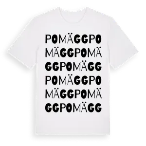 Pomägg ordlek t-shirt – ekologisk bomull t-shirt från Pinshirt