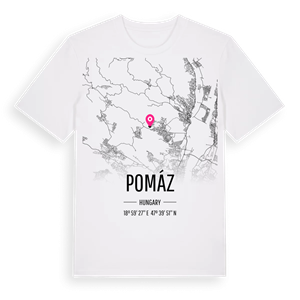 Pomáz karta t-shirt – ekologisk bomull t-shirt från Pinshirt
