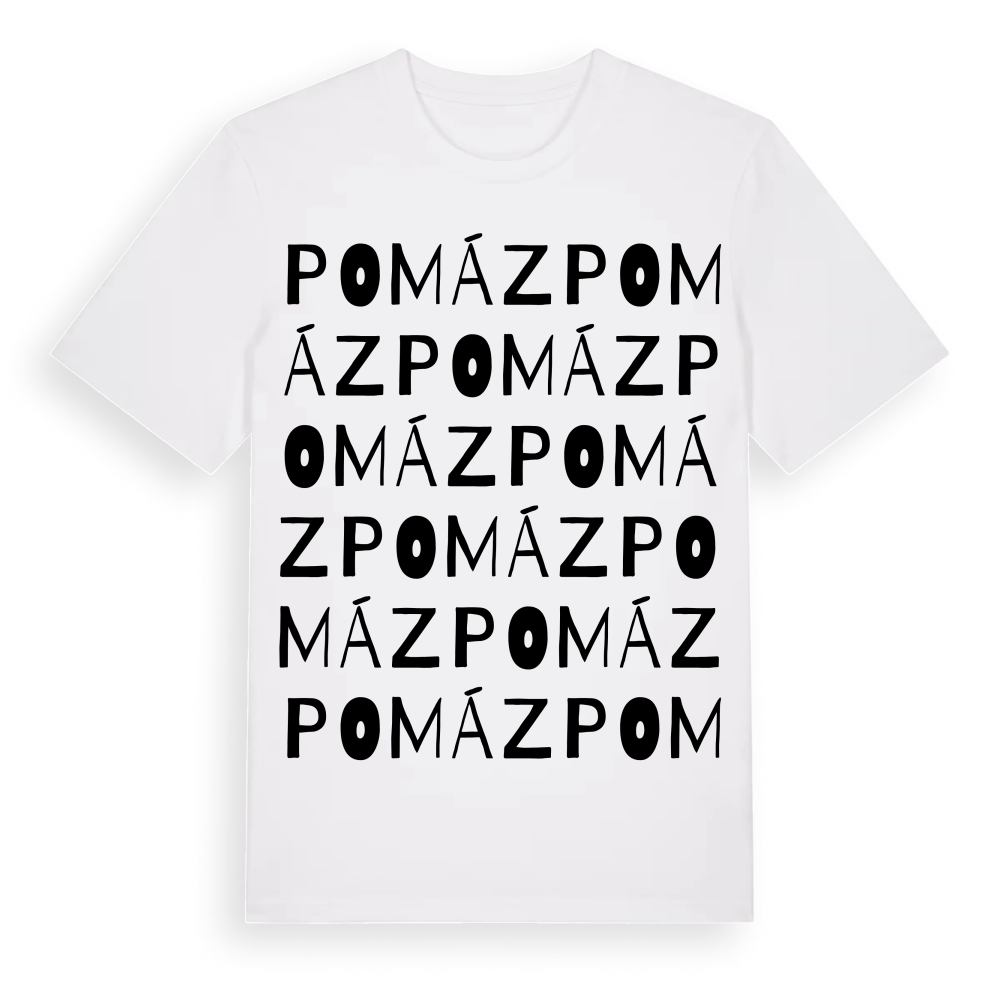 Pomáz ordlek t-shirt – White, i miljö
