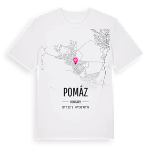 Pomáz karta t-shirt – ekologisk bomull t-shirt från Pinshirt