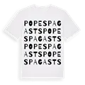 Popes pagasts ordlek t-shirt