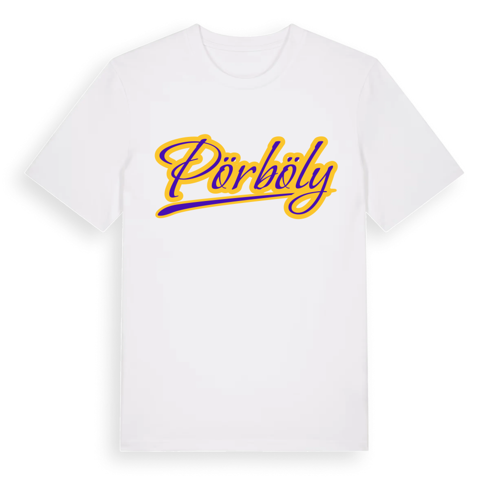 Pörböly baseball t-shirt – White, i miljö