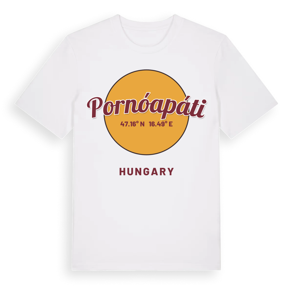 Pornóapáti cirkel t-shirt – White, i miljö