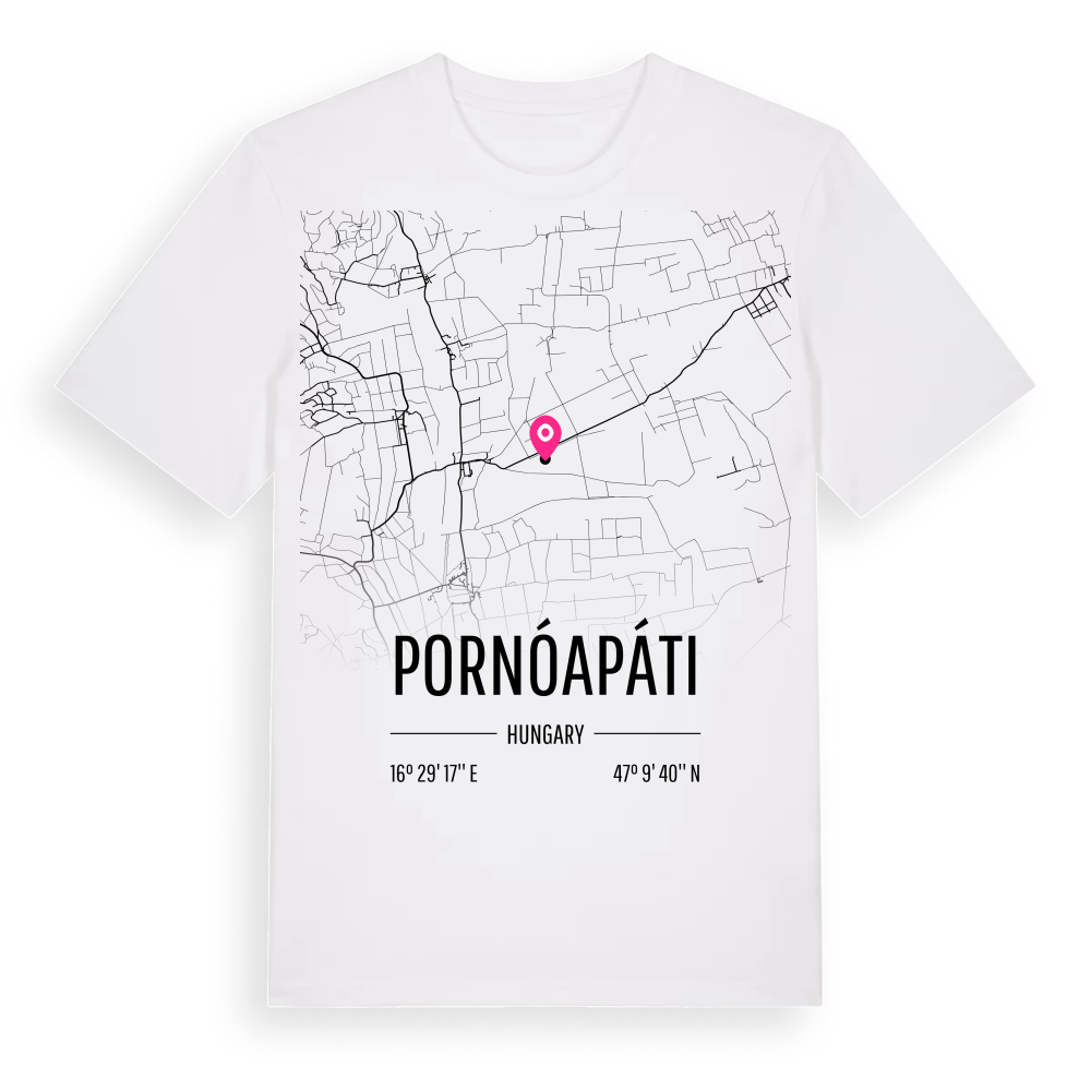 Pornóapáti karta t-shirt – White, i miljö