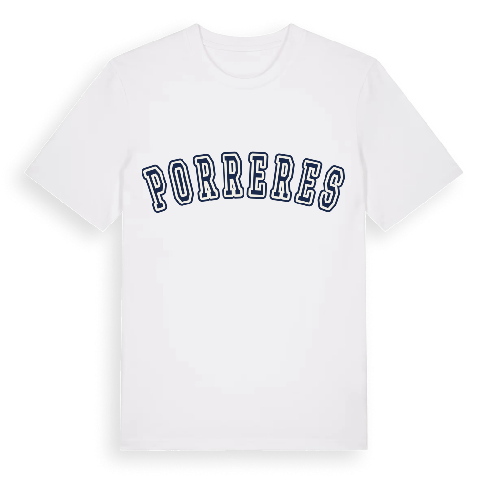 Porreres college t-shirt – White, i miljö