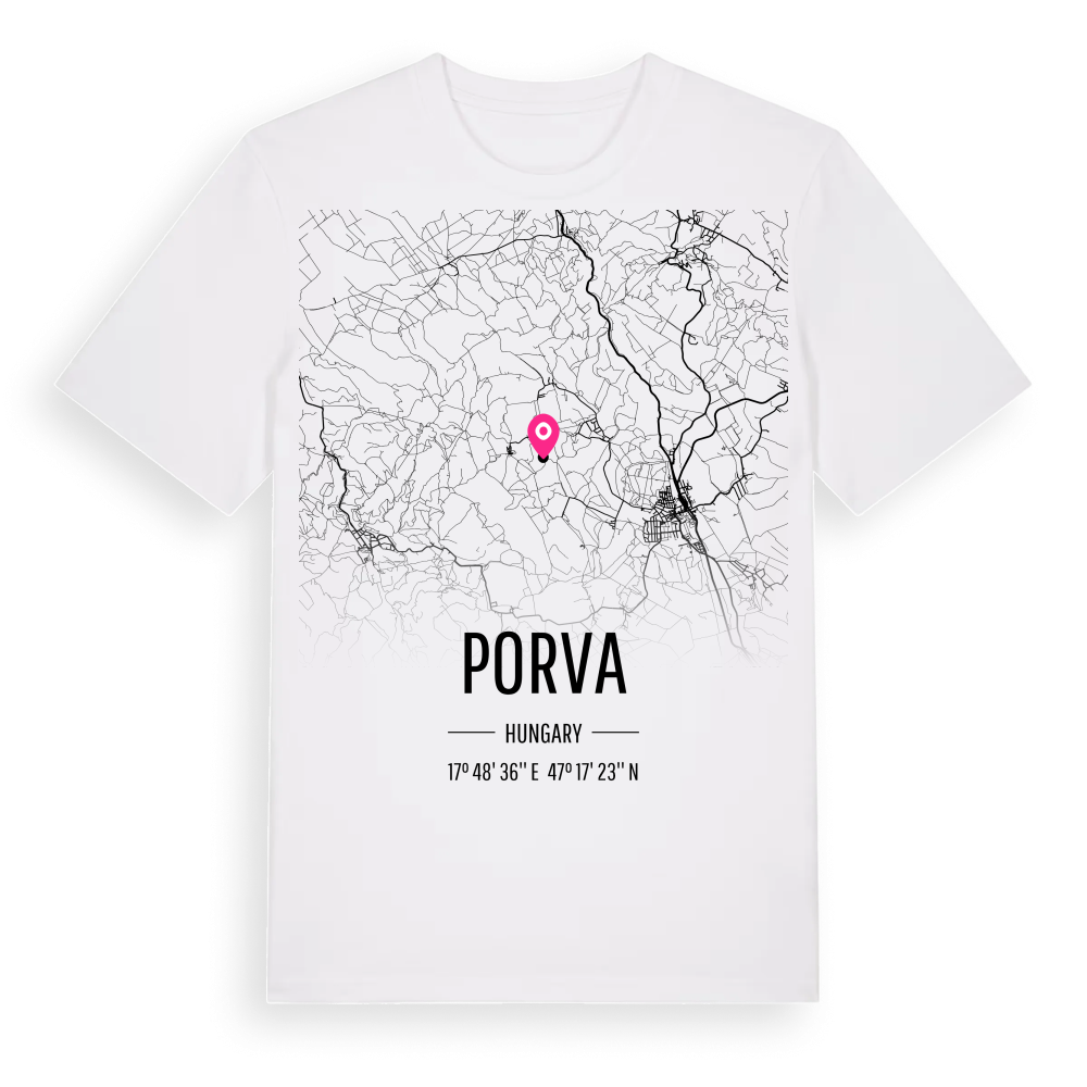 Porva karta t-shirt – White, i miljö