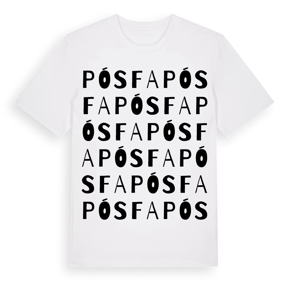 Pósfa ordlek t-shirt – White, i miljö