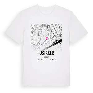 Postakert karta t-shirt – ekologisk bomull t-shirt från Pinshirt