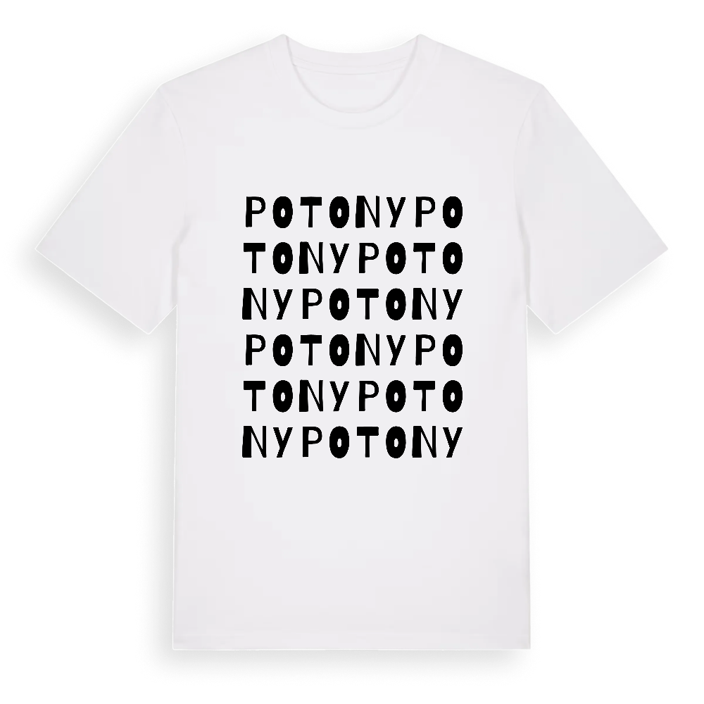Potony ordlek t-shirt – White, i miljö
