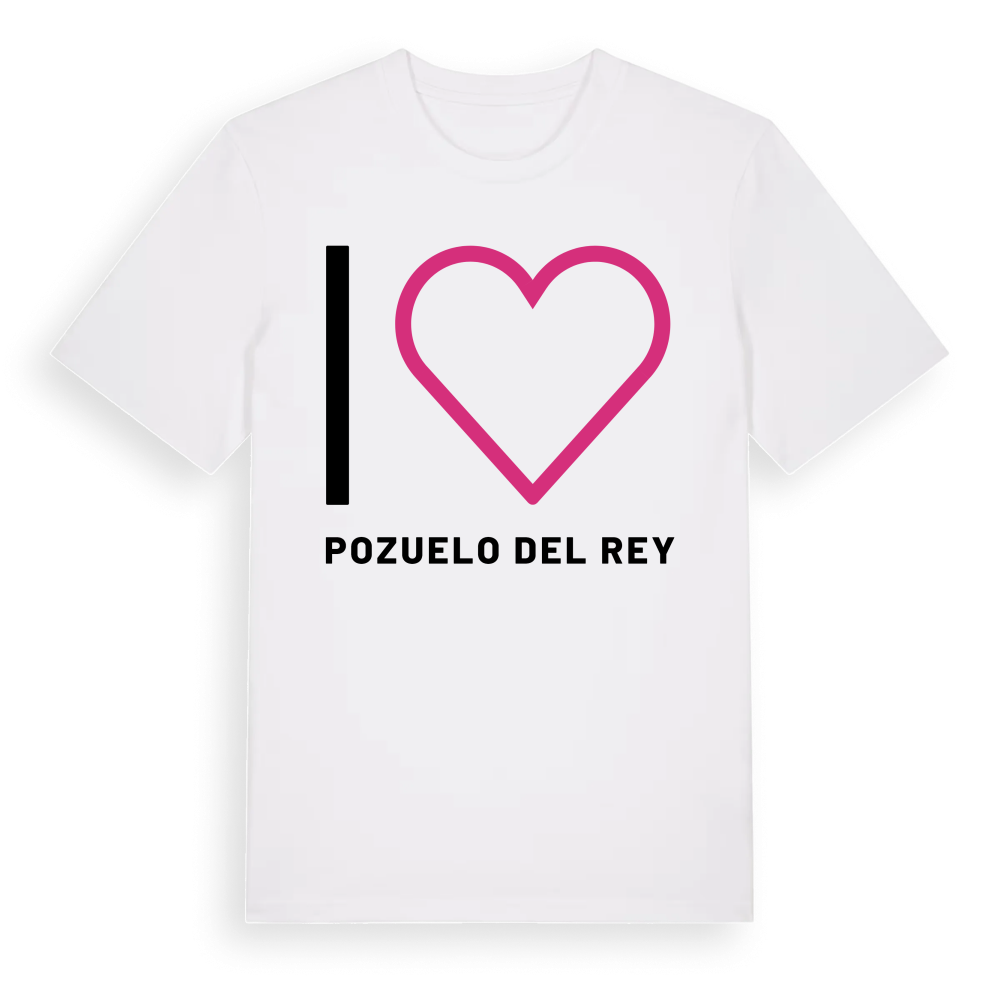 Jag älskar Pozuelo del Rey t-shirt stort tryck – White, i miljö