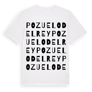 Pozuelo del Rey ordlek t-shirt – ekologisk bomull t-shirt från Pinshirt