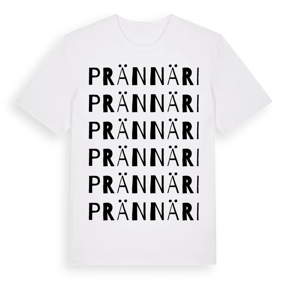 Prännäri ordlek t-shirt i miljö