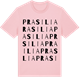 Pink Cotton t-shirt med Prasilia ordlek t-shirt