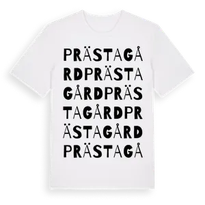 Prästagård ordlek t-shirt – ekologisk bomull t-shirt från Pinshirt