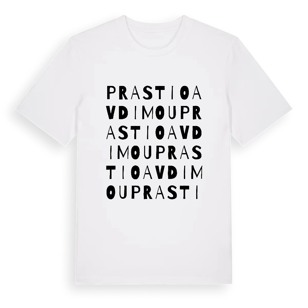 Prastio Avdimou ordlek t-shirt – White, i miljö