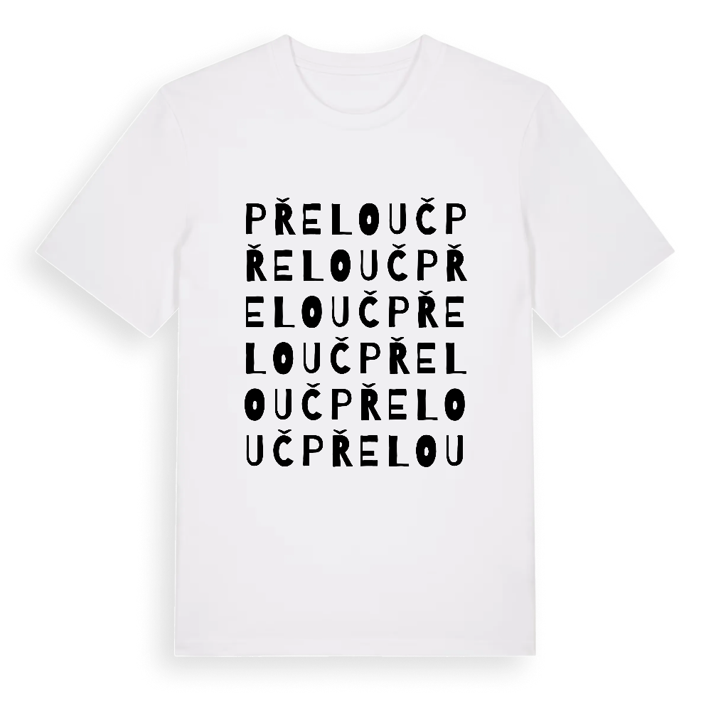 Přelouč ordlek t-shirt – White, i miljö