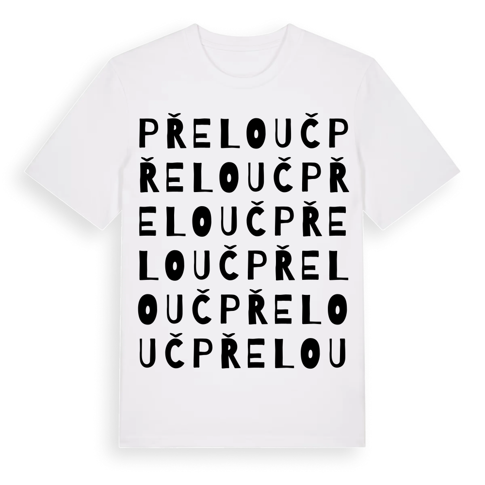 Přelouč ordlek t-shirt – White, i miljö