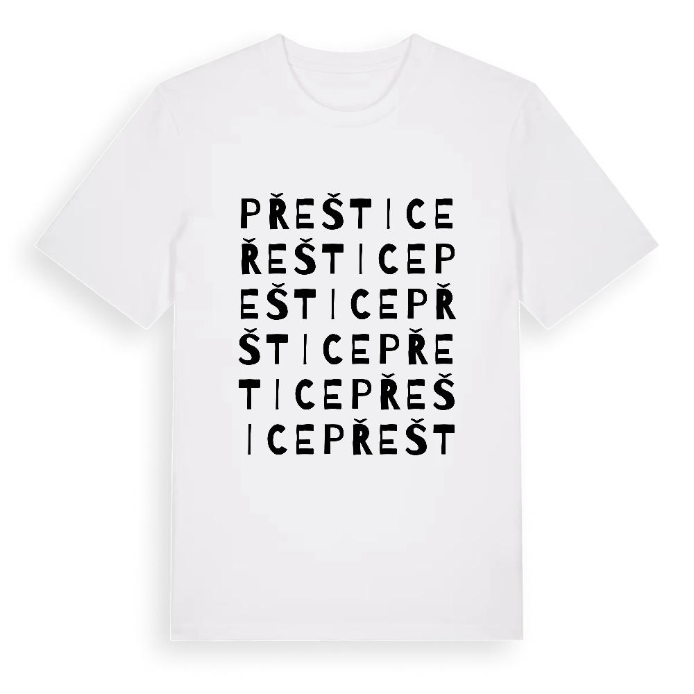 Přeštice ordlek t-shirt – White, i miljö
