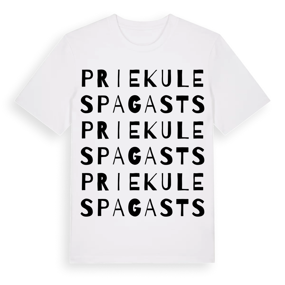 Priekules pagasts ordlek t-shirt – White, i miljö
