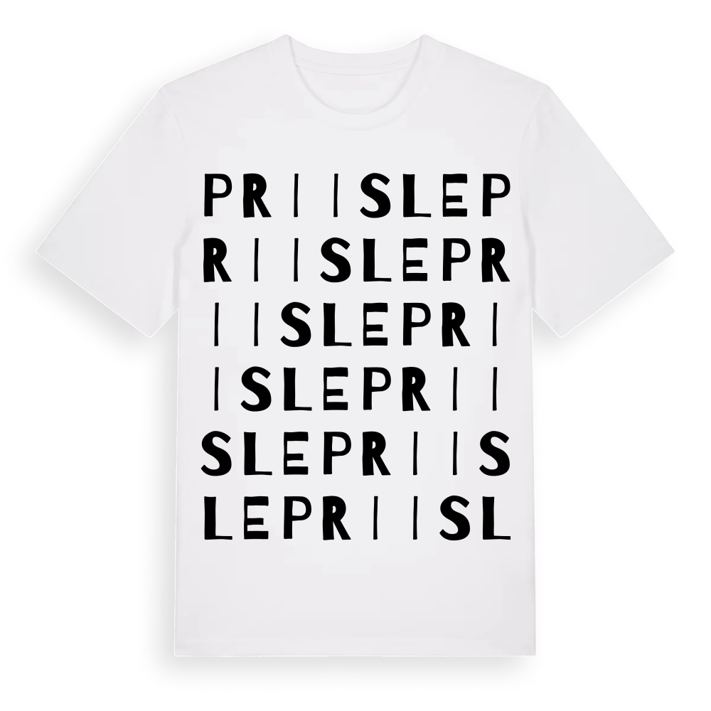 Priisle ordlek t-shirt – White, i miljö