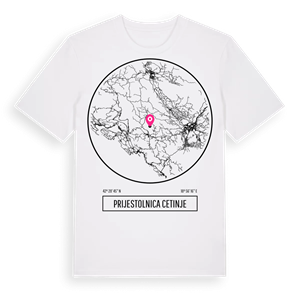 Prijestolnica Cetinje t-shirt – ekologisk bomull t-shirt från Pinshirt