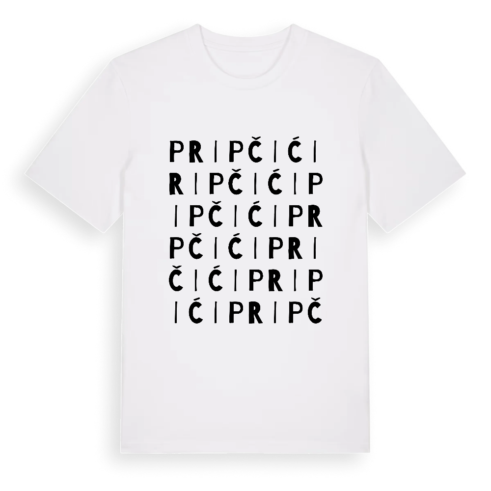 Pripčići ordlek t-shirt – White, i miljö