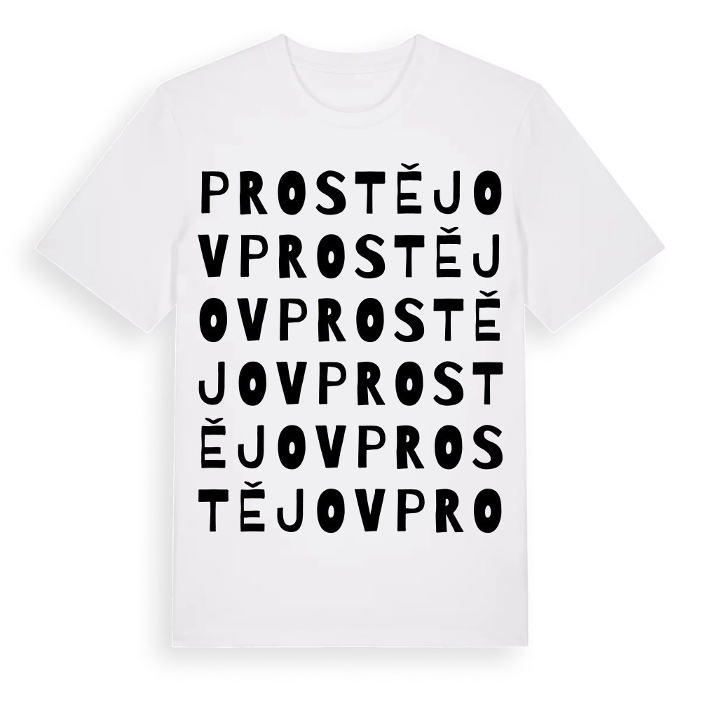 Prostějov ordlek t-shirt – White, i miljö