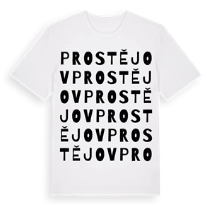 Prostějov ordlek t-shirt – ekologisk bomull t-shirt från Pinshirt