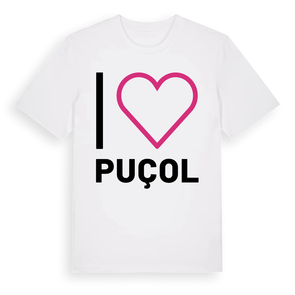 Jag älskar Puçol t-shirt stort tryck – White, i miljö