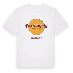 Pusztaapáti cirkel t-shirt – ekologisk bomull t-shirt från Pinshirt